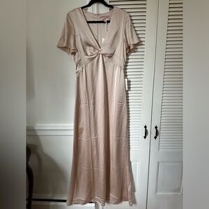 NWT Show Me Your MuMu Rome Twist Gown in Champagne